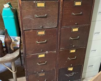 . . . vintage wood cabinets