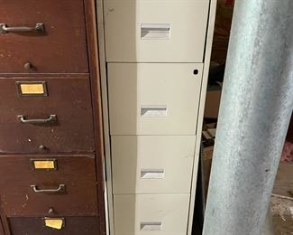 . . . four drawer metal cabinet