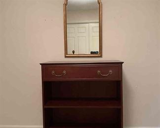 Bookcase And Mirror