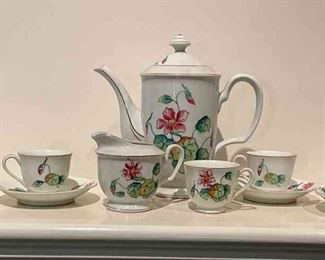 Floral Tea Set Occ Japan