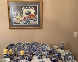 White And Blue Dining