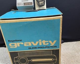 Gravity Slide Projector with Two Slide Viewers