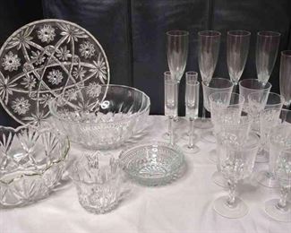 Lovely Stemware and Cut Glass Collection