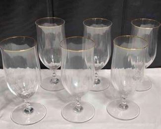 Mikasa Sonata Crystal Water Goblets