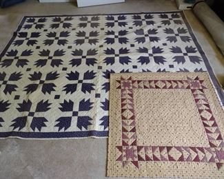 Purple and White Quilt