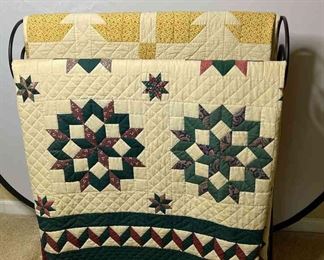 Quilts on a Quilt Rack