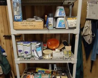 Shelving Unit with Contents