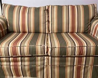Striped Loveseat