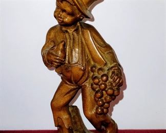 Mid-century modern hand carved wooden figures. In amazing condition.