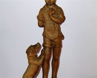 Mid-century modern hand carved wooden figures. In amazing condition.