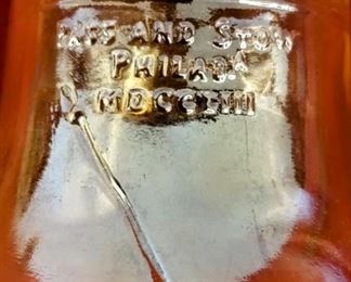 Pass and stow Philadelphia Liberty Bell coin bank in Amber