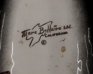 Original Mark Bellaire artist signed piece - circa 1940s