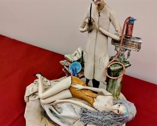 Toni Morreto mad scientist/ doctor sculpture 
