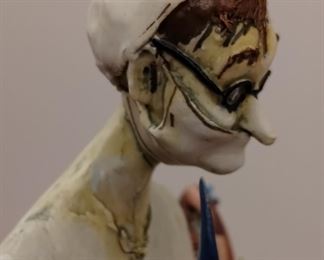 Toni Morreto mad scientist/ doctor sculpture 