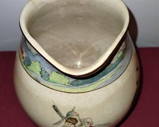 Antique 1906 Holland pottery Dutch farmer's wife. In amazing condition!