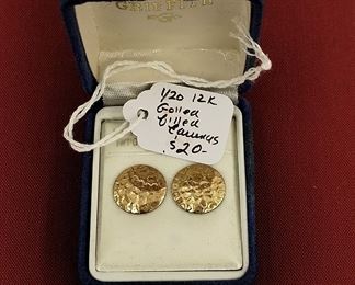 Vintage 12 carat gold filled earrings