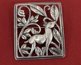 Vintage danecraft sterling silver brooch 