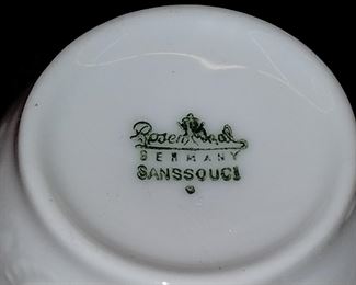 Rosenthal "Rhapsody Romance" Blue Floral Demitasse Cup & Saucer Set of 2