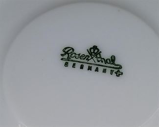 Rosenthal "Rhapsody Romance" Blue Floral Demitasse Cup & Saucer Set of 2