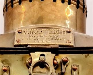 Antique brass nautical lamp, cargo light number 3954 Great Britain 1938 - amazing condition! Own a piece of history!