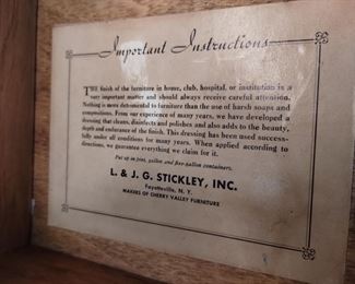 Stickley Cherry valley Chippendale style dresser with mirror and eight drawers and tall bureau with hidden table with eight drawers - beautiful pieces! 