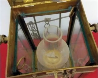 Antique brass nautical lamp, cargo light number 3954 Great Britain 1938 - amazing condition! Own a piece of history!