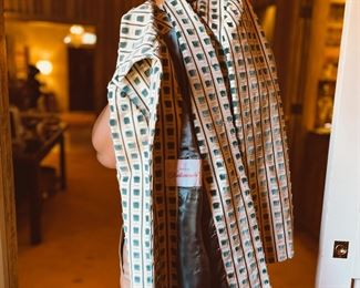 Custom Scalamandre Fabric Pea Coat