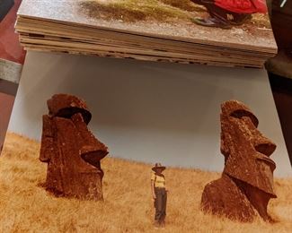 Hundreds of Photographs from the Renowned Photographer Walter Cline. Their world travels had a large influence on the decor in the orange room! 