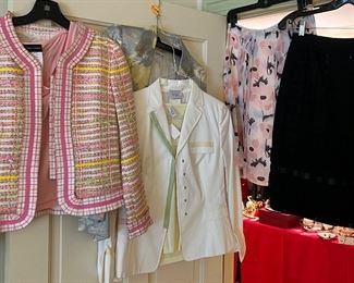 Rena Lange, Akris, Armani, and Dolce & Gabbana