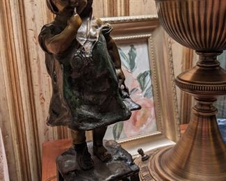 Juan Clara (Spanish 1875-1958) Bronze of Child