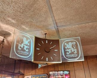 Vintage Lowenbrau  Rotating Beer Sign