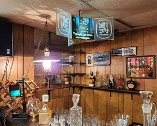 Vintage Lowenbrau  Rotating Beer Sign