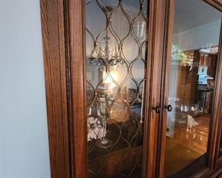 Mid Century Glass Front Cabinet