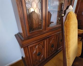 Mid Century Glass Front Cabinet