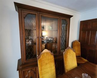 Mid Century Glass Front Cabinet