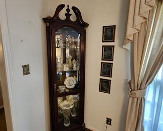 Lighted Curio Cabinet with Glass Front