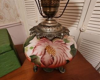 Vintage Hand Painted Gone with the Wind Lamp