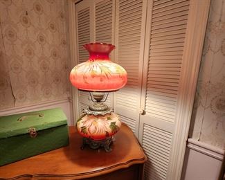 Vintage Hand Painted  Gone with the Wind Lamp