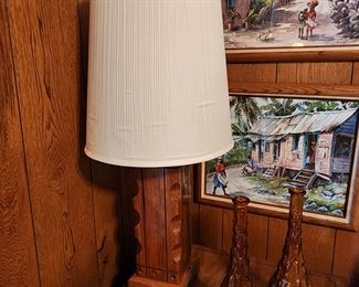 Fantastic Wood Mid Century Lamp