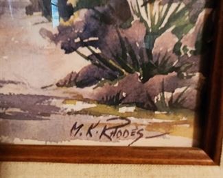 Margaret K Rhodes ,signed -- Jamaican Scene