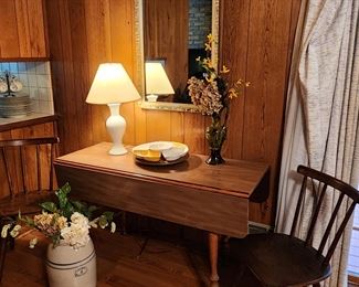 Vintage Formica Top Drop Leaf Table