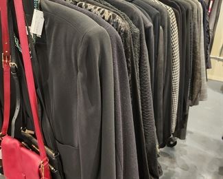 Racks and racks of women's Carolina Herrera Oscar de la Renta akris etc