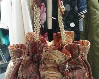 Exquisite Christian dior python bag!