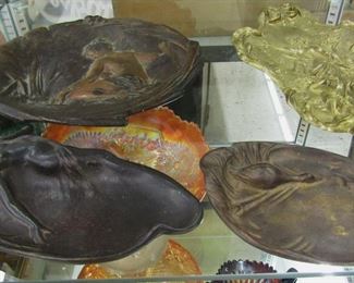 Art Nouveau Metal Calling Card/Vanity Dresser Tray