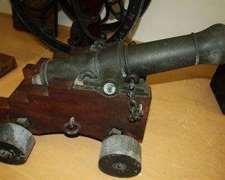 antique cast iron cannon