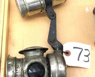 Vintage Carbide bicycle lamps