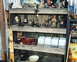 Vintage Barn Wood Shelf Cabinet.