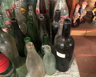 Vintage/Antique Glass Bottles.