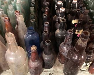 Vintage/Antique Glass Bottles.