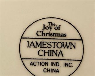 Christmas China Set from Jamestown.